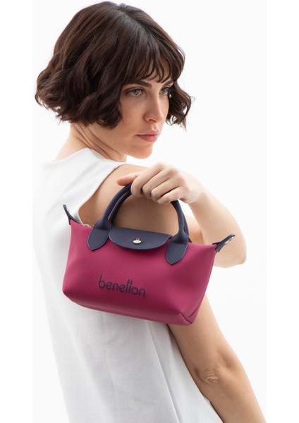 Benetton Kadın Çapraz Çanta Mürdüm-Lacivert BNT1601 fiyatları