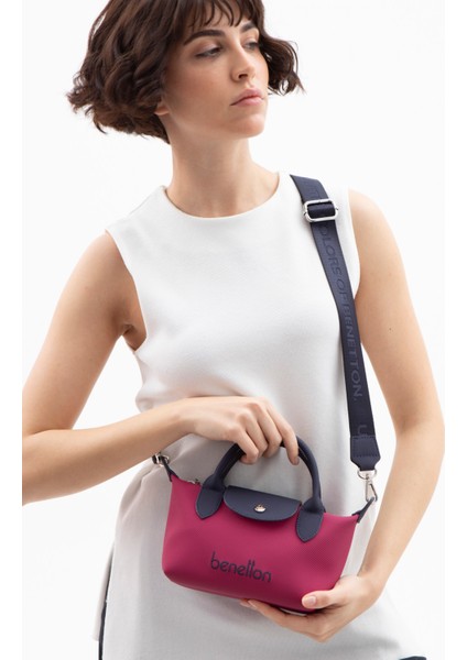 Benetton Kadın Çapraz Çanta Mürdüm-Lacivert BNT1601 modelleri