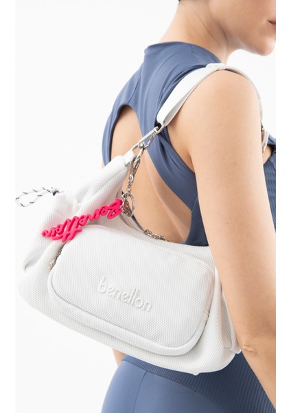Benetton Kadın Kol Çantası Beyaz BNT1564