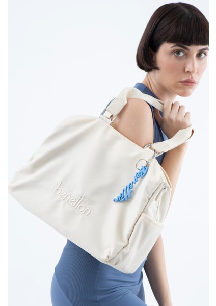 Benetton Kadın Kol Çantası Bej BNT1483