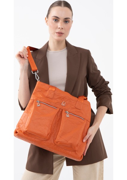 Benetton Kadın Kol Çantası Turuncu BNT1472 fiyatları