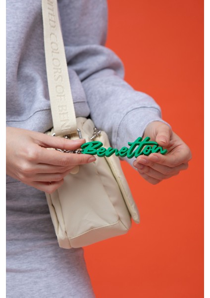 Benetton Kadın Çapraz Çanta Bej BNT1459 modelleri