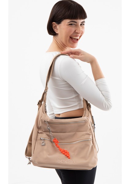 Benetton Kadın Çapraz Çanta Ten BNT1498