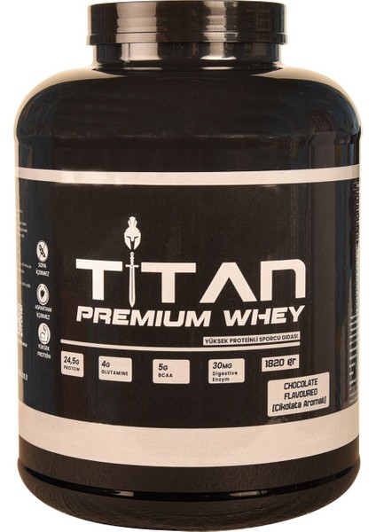 Titan Premium Whey Protein Tozu 1820g- Çikolata Aromalı