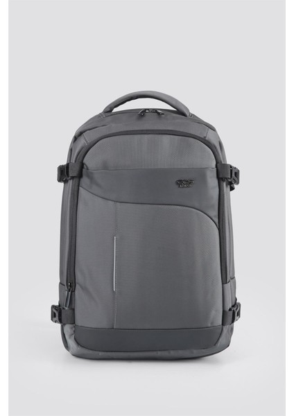 51444 Laptop Bölmeli Su Geçirmez Günlük Kullanım Gri Sırt Kamp Çantası