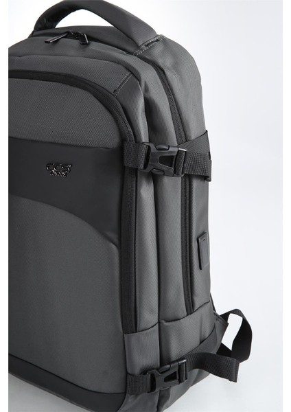 51444 Laptop Bölmeli Su Geçirmez Günlük Kullanım Gri Sırt Kamp Çantası modelleri