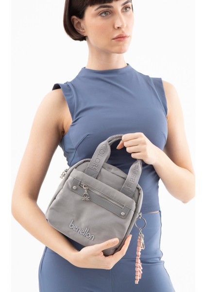 Benetton Kadın El Çantası Gri BNT1486
