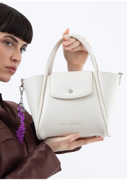 Benetton Kadın El Çantası Beyaz BNT1520