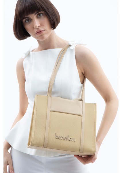 Benetton Kadın El Çantası Sarı BNT1532