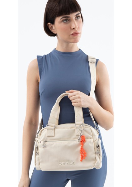 Benetton Kadın El Çantası Bej BNT1485