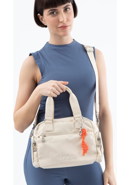 Benetton Kadın El Çantası Bej BNT1485 fiyatları