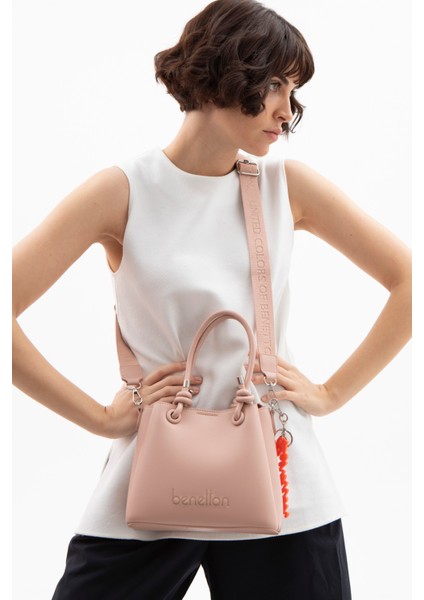 Benetton Kadın El Çantası Pembe BNT1514 modelleri