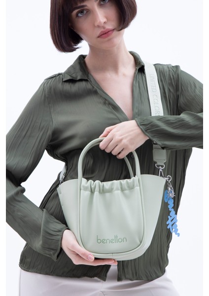 Benetton Kadın El Çantası Yeşil BNT1517 fiyatları