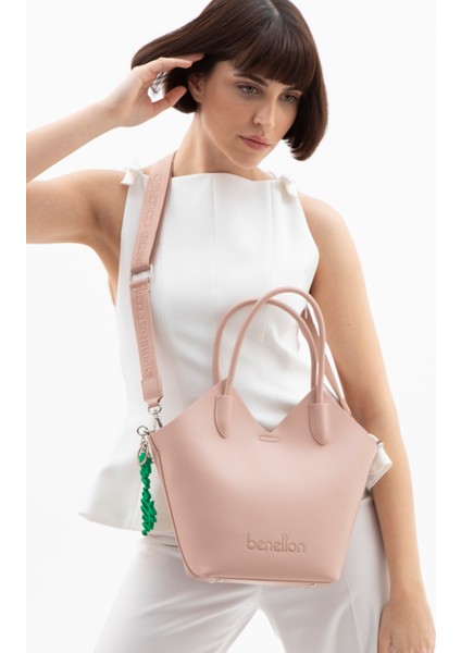 Benetton Kadın El Çantası Pembe BNT1518 modelleri
