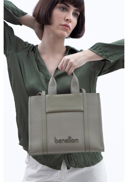 Benetton Kadın El Çantası Yeşil BNT1532
