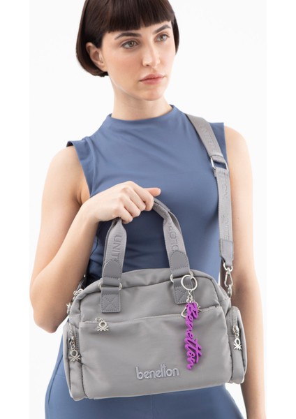 Benetton Kadın El Çantası Gri BNT1485