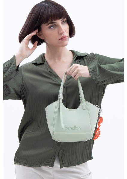 Benetton Kadın El Çantası Yeşil BNT1516 fiyatları