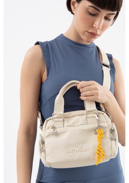 Benetton Kadın El Çantası Bej BNT1491