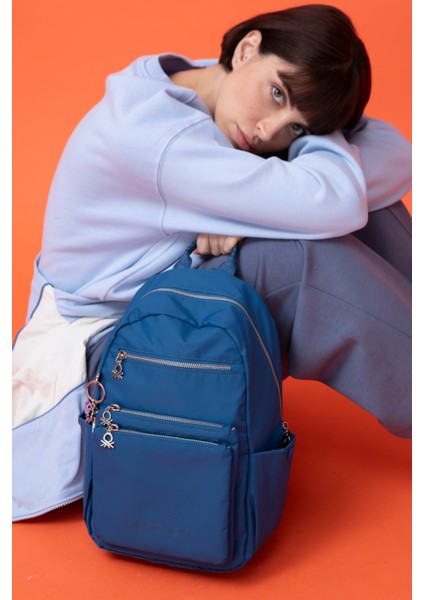 Benetton Kadın Sırt Çantası Mavı BNT1463