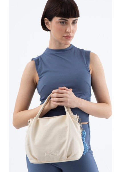Benetton Kadın El Çantası Bej BNT1497 fiyatları