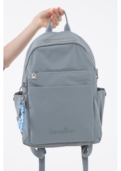 Benetton Kadın Sırt Çantası Gri BNT1464