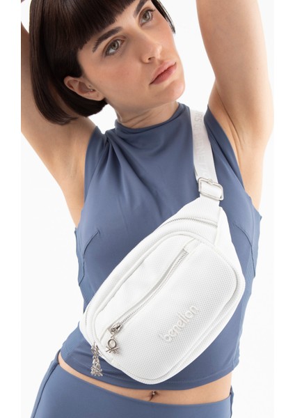 Benetton Kadın Bel Çantası Beyaz BNT1559