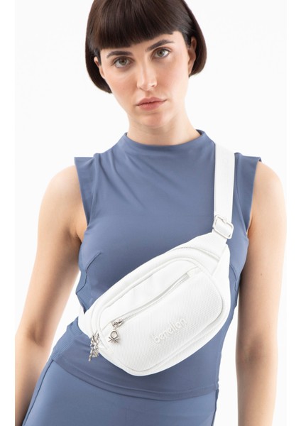 Benetton Kadın Bel Çantası Beyaz BNT1559 fiyatları