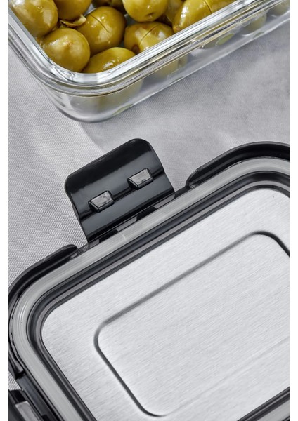 4'lü Cam Saklama Kabı Seti – Paslanmaz Çelik Kapaklı, Sızdırmaz, Hava Geçirmez, Bulaşık Makinesi ve Mikrodalga Uyumlu fiyatları