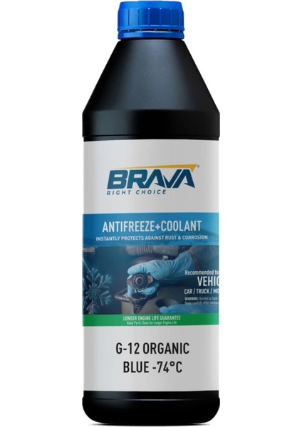 Organik 1 Lt G-12 Antifriz Mavi -74°c