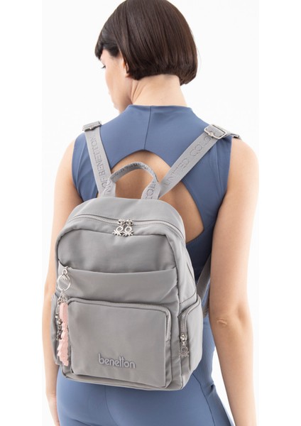 Benetton Kadın Sırt Çantası Gri BNT1482 fiyatları