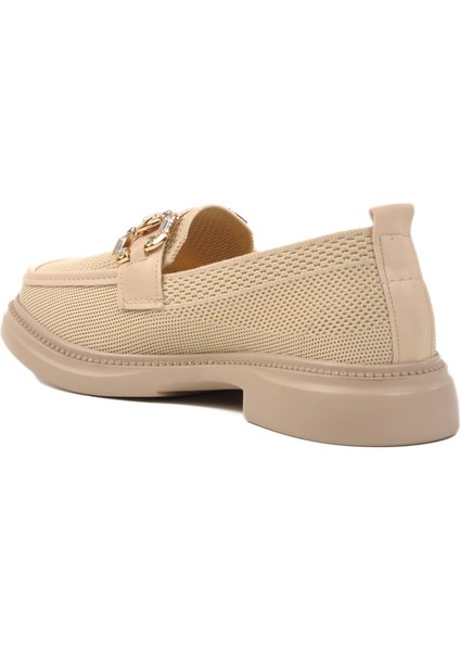261192 Z Bej Taşlı Triko Kadın Günlük Ayakkabı fırsatları