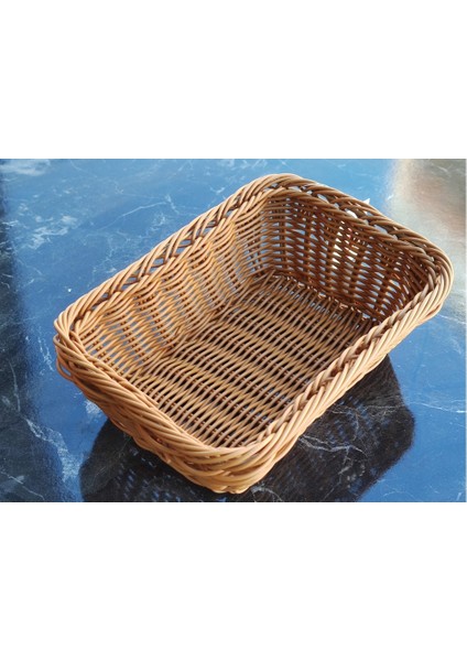 Ekmeklik Örgü Desenli Kahverengi Plastik