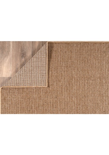 Srz-0465 Jüt Tabanlı Hasır Kaymaz Dokuma Örme Bohem Antialerjik Halı Kilim Salon Halısı