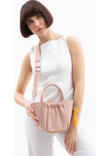 Benetton Kadın El Çantası Pembe BNT1517 fırsatları