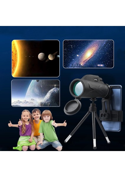 Dürbün Ultra Hd Monoküler Zoomlu 80X100 Su Geçirmez Kamp Kuş Gözlemi Doğa Tripodlu Telefon Tutacağı indirimleri