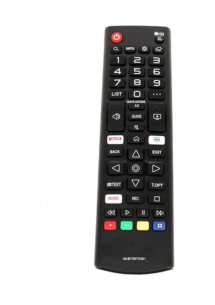 55UM7400PLB Netflix Prime Video Tuşlu LED Tv Kumandası