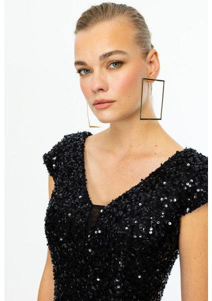 Pul Payetli Kadın Midi Elbise 25Y.EKL.ELB.05086.1 modelleri