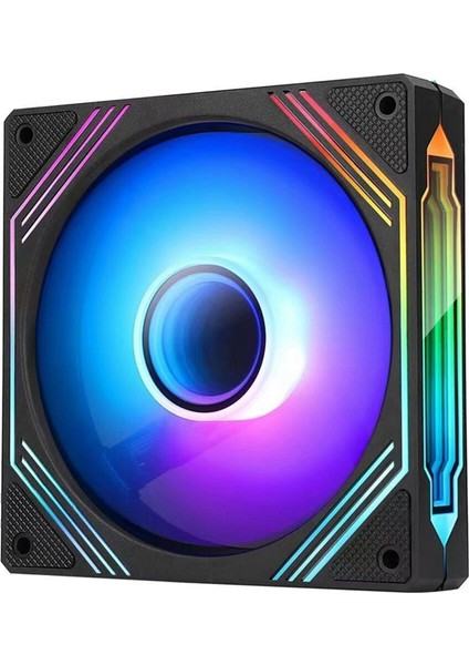 Pc Kasa Fanı 14CM 5V 3pin Argb Sirkülasyonlu Ayna Işık Efekti Pozitif Bıçak Soğutma Fanı-B (Yurt Dışından)