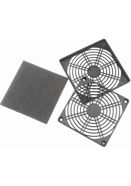 2 Adet Toz Geçirmez Blower Guard Abs Bilgisayar Vantilatör Izgarası 120MM Fan Filtre Örgü Kapak Aletsiz Süzgeç (Yurt Dışından)