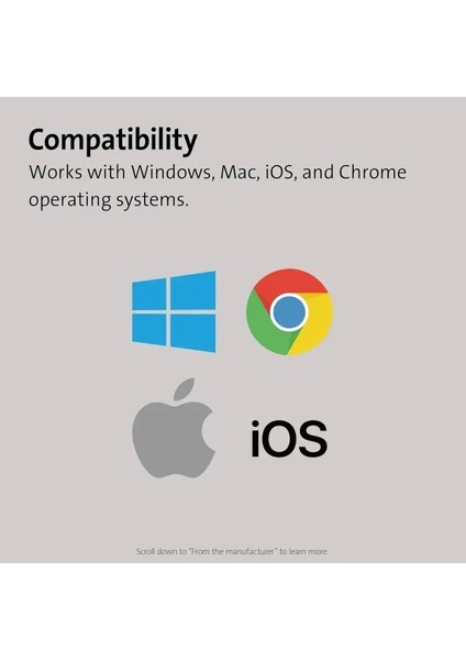 Çok Cihazlı Çift Kablosuz Kompakt Klavye (K75502US) Silver Compact Wireless