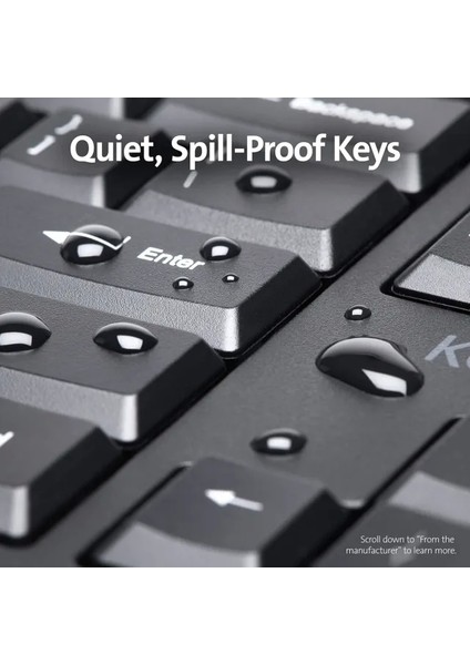 Pro Fit Ergonomik Kablosuz Klavye (K75406US) Kablosuz Klavye Black modelleri