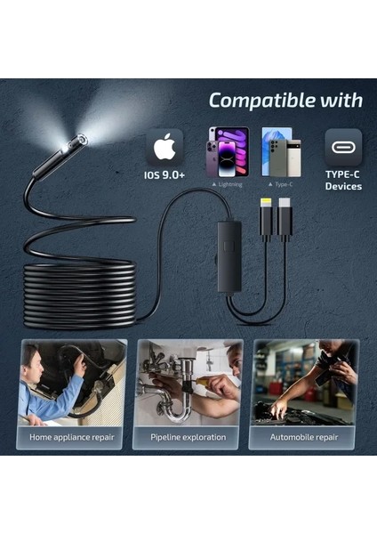 1920P Borescope Muayene Kamerası 2-Interface