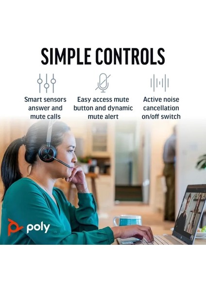 Poly Voyager Focus 2 Uc Kablosuz Kulaklık indirimleri