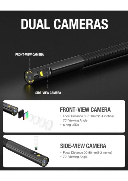 Çift Lensli Endoskop Muayene Kamerası 3.3ft fiyatları