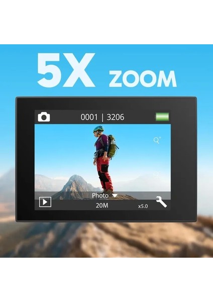 EK7000 Pro 4K Su Geçirmez Dokunmatik Ekranlı Aksiyon Kamerası Standalone fırsatları