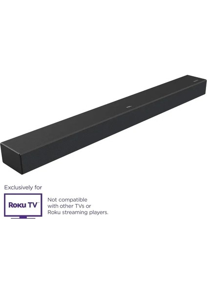 Roku Tv Için Alto R1 Kablosuz 2.0 Kanal Ses Çubuğu (Tsr1-Na) Black