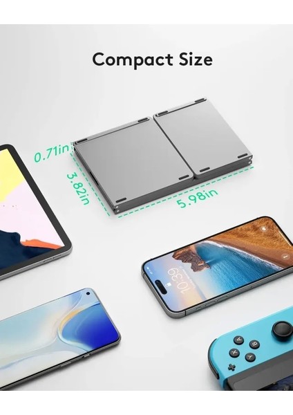 Touchpadli Katlanabilir Bluetooth Klavye Bt x 1