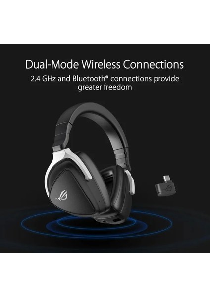 Rog Delta S Rgb Usb-C 7.1 Mikrofonlu Oyuncu Kulaklığı Wireless Delta S