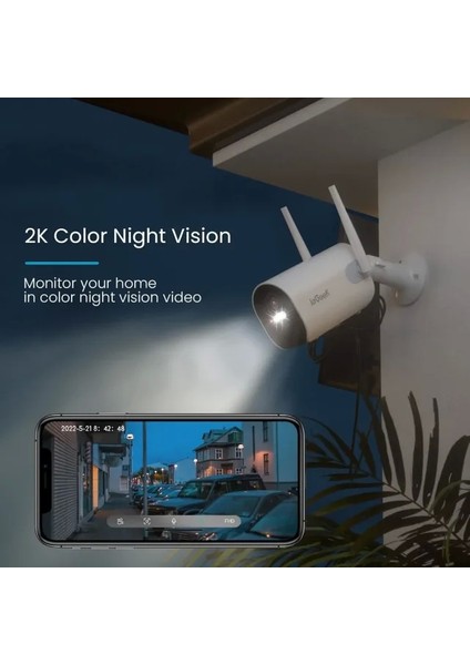 Kablosuz Kapı Zili Kamerası Solar Cam