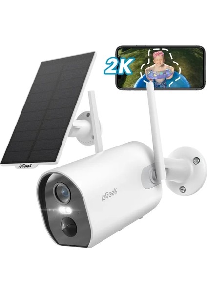 Güvenlik Kameraları Kablosuz Dış Mekan Solar Cam